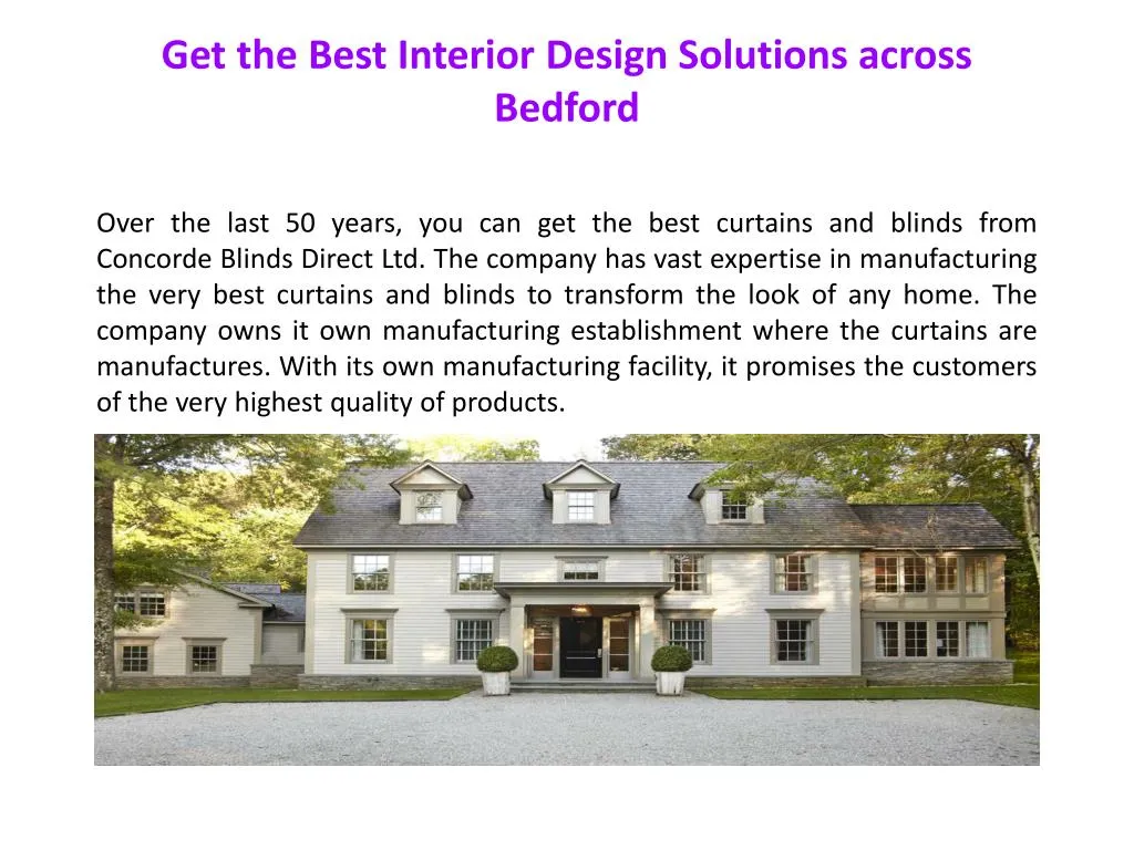 get the best interior design solutions across bedford n.