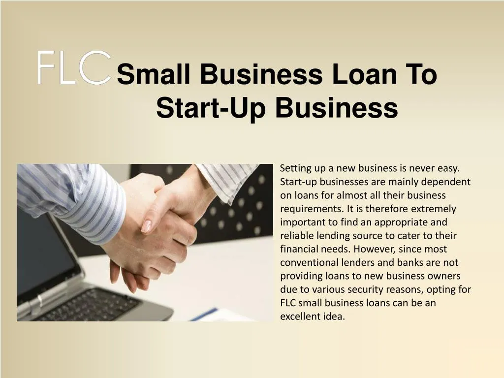 small business loan powerpoint presentation