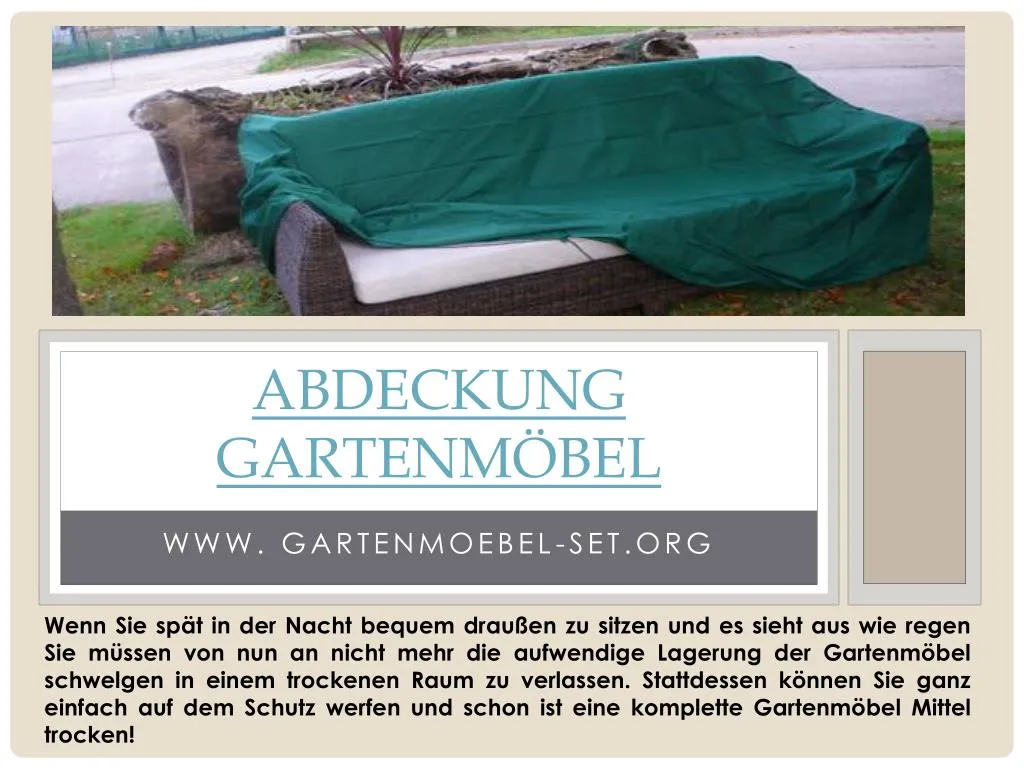 PPT - Gartenmöbel Abdeckung PowerPoint Presentation, Free Download - ID ...