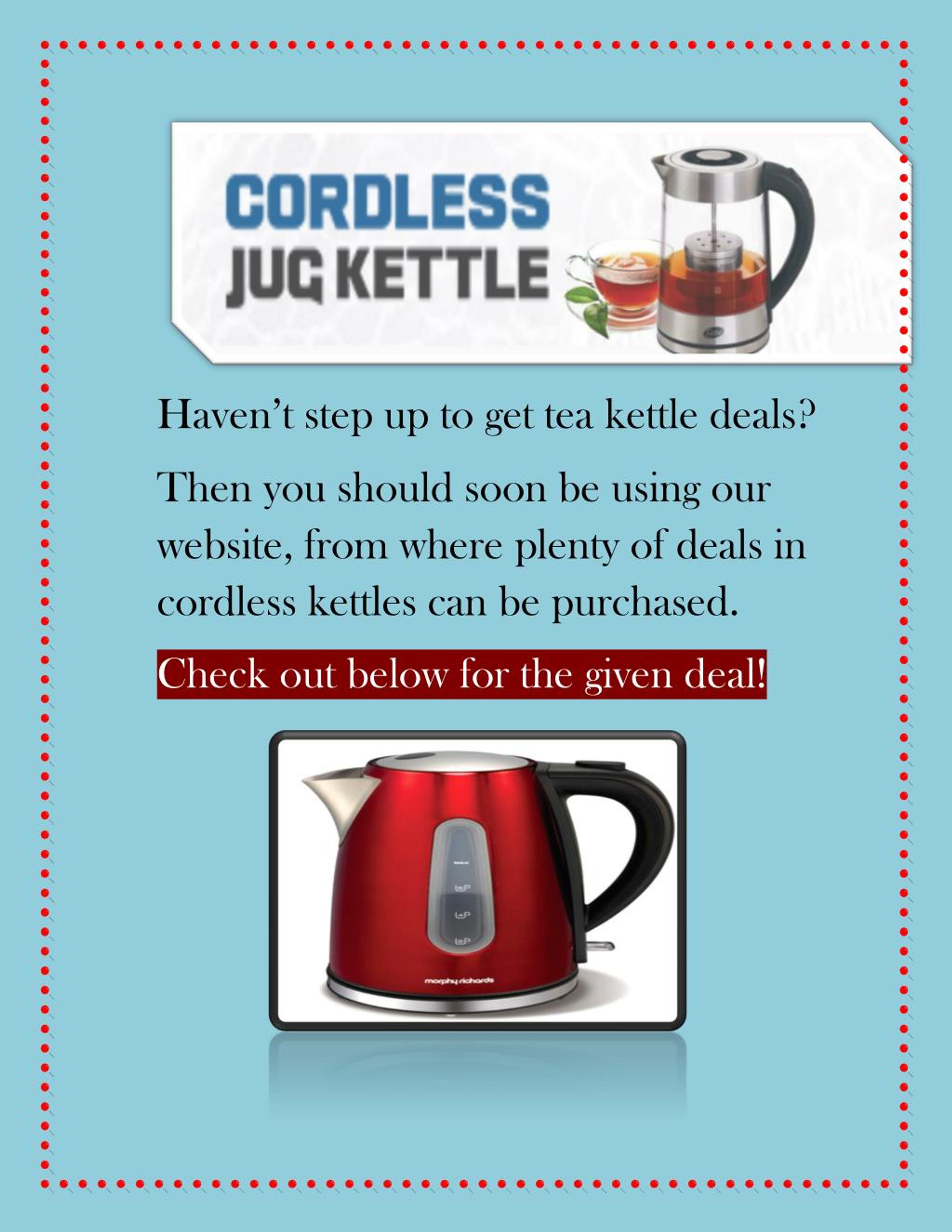 best deals on kettles