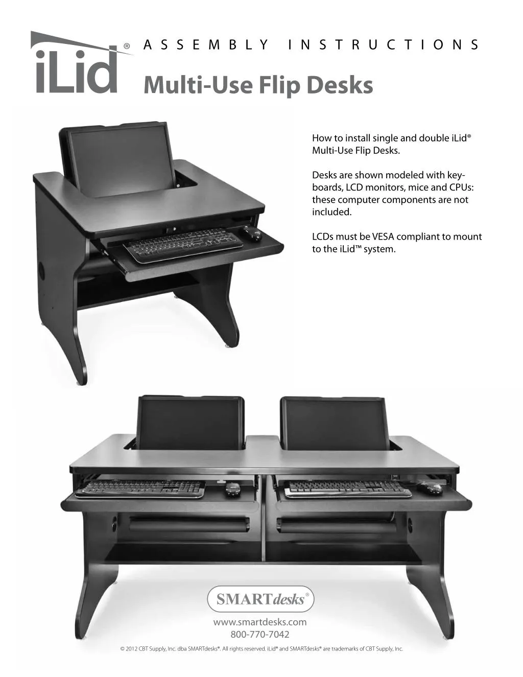 Ppt Ilid Multi Use Flip Desks Assembly Instruction Powerpoint