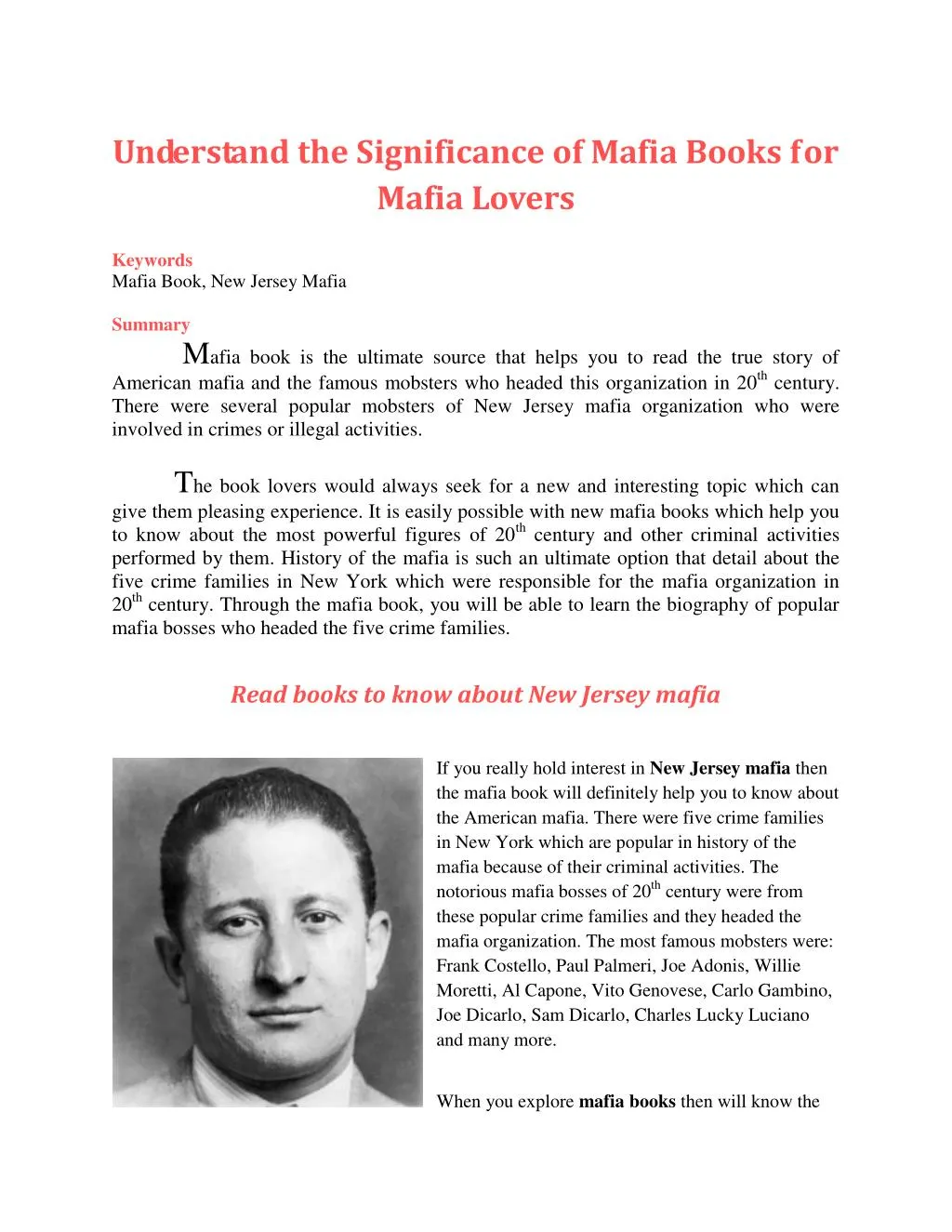 PPT - Understand the Significance of Mafia Books for Mafia Lovers ...