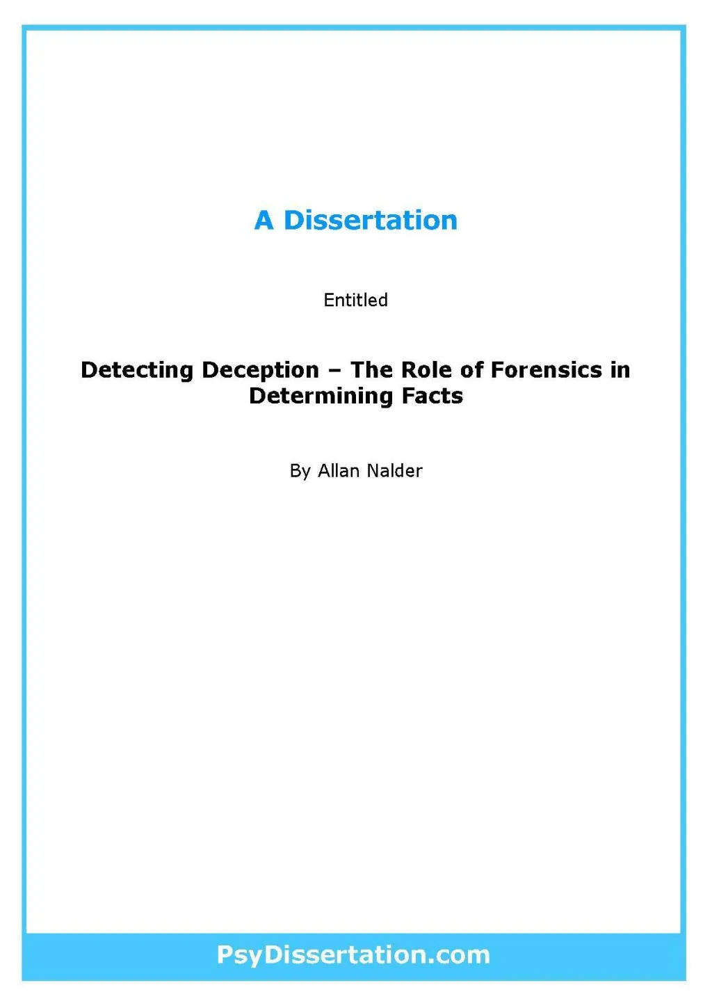 Phd thesis in digital forensics