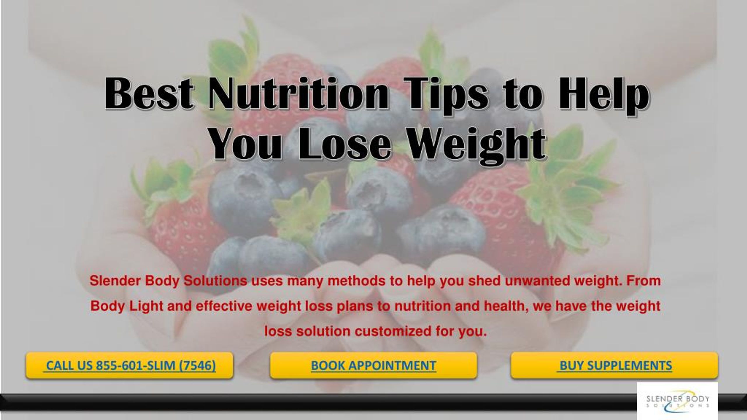 PPT - Best Nutrition Tips to Help You Lose Weight PowerPoint