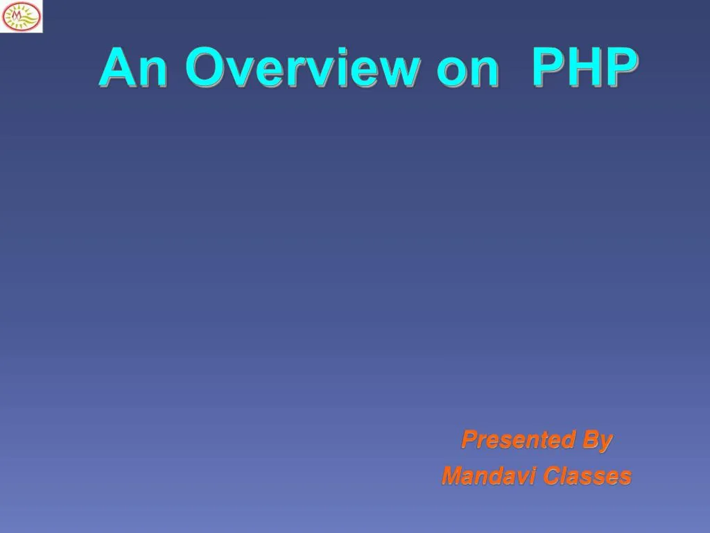 an overview on php n.