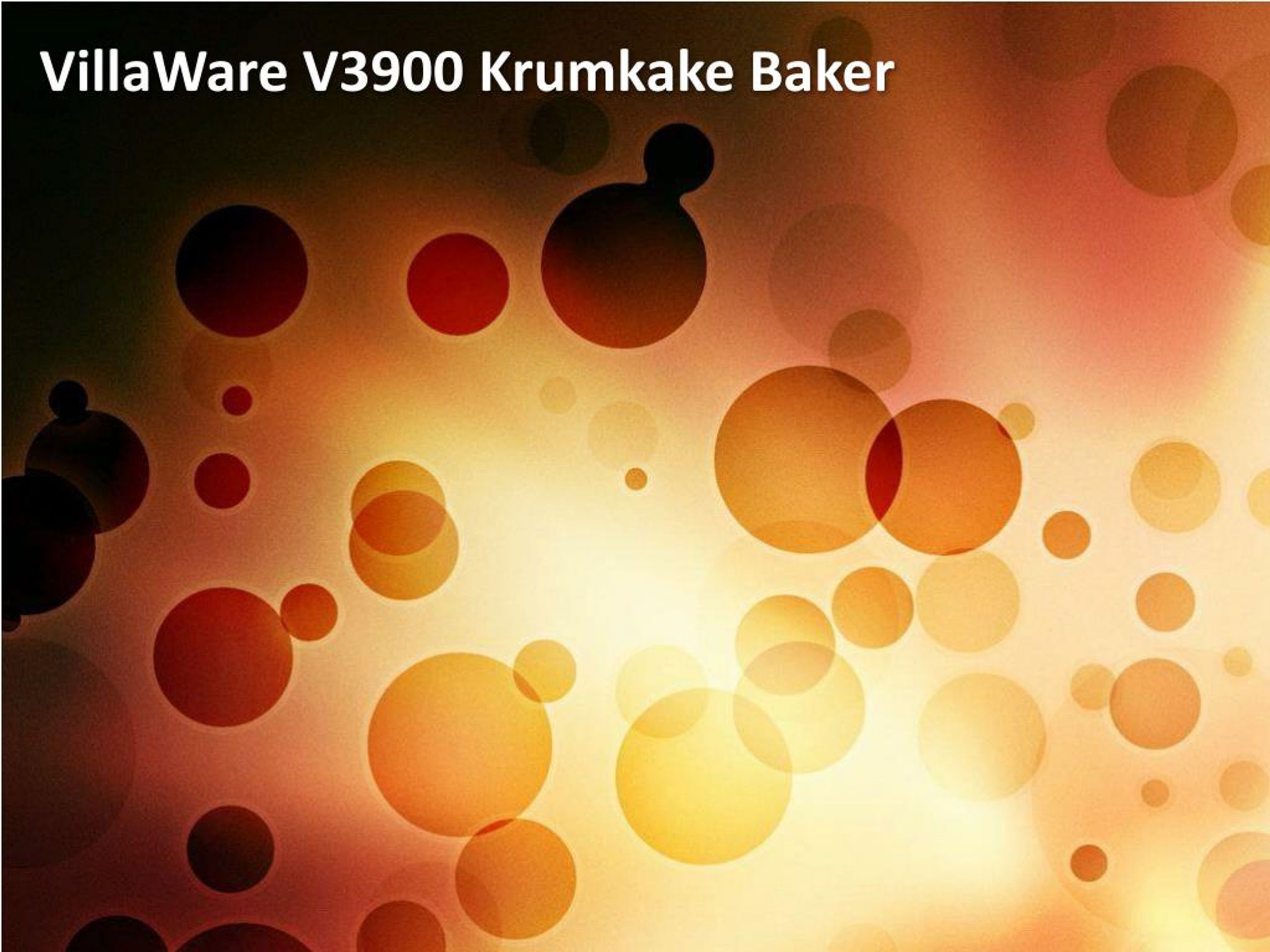 PPT VillaWare V3900 Krumkake Baker PowerPoint Presentation, free