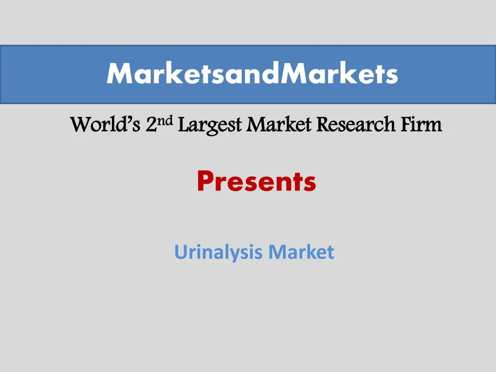 world s 2 nd largest market research firm n.