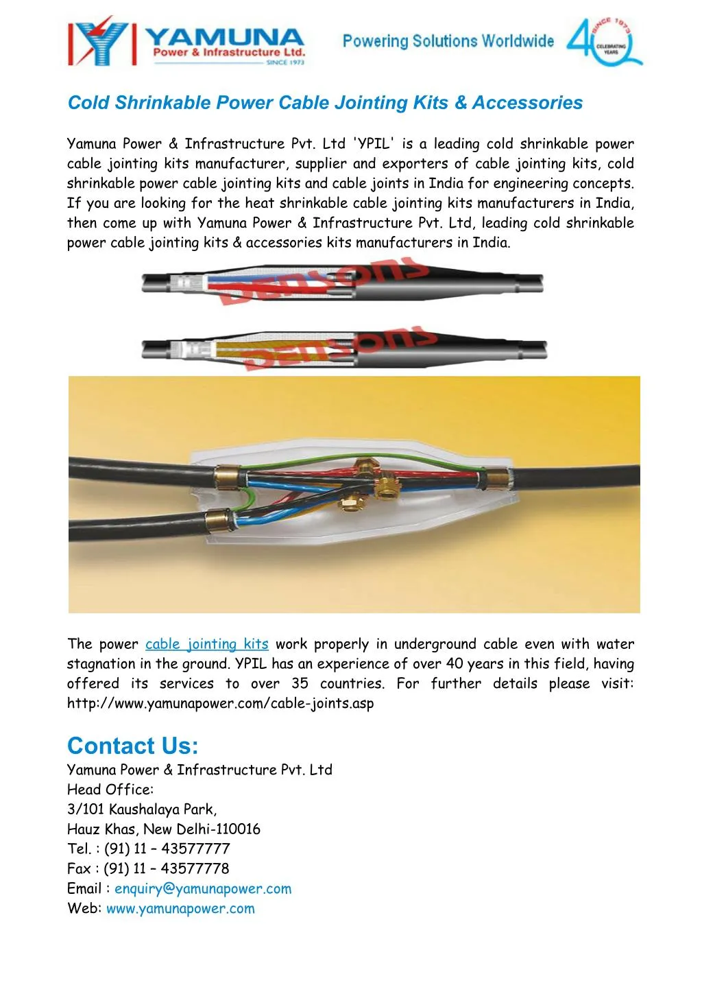 PPT - Cable Jointing Kits Manufacturers India PowerPoint Presentation ...