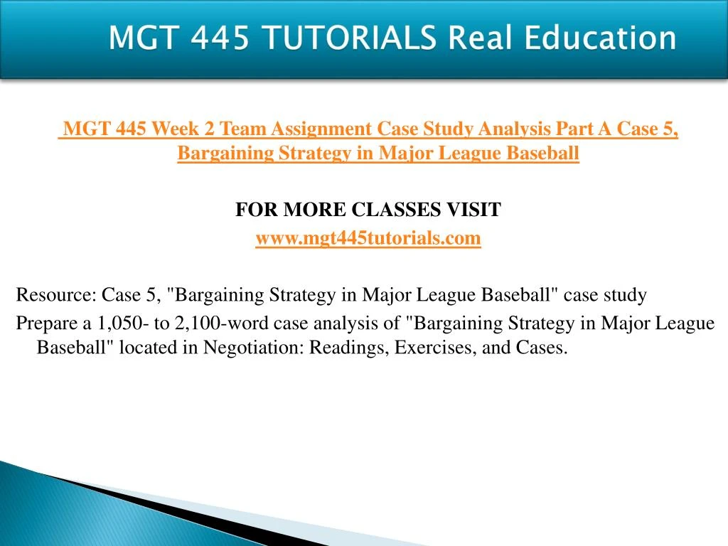 case study bargaining strategy in major league baseball case study bargaining strategy in major league baseball