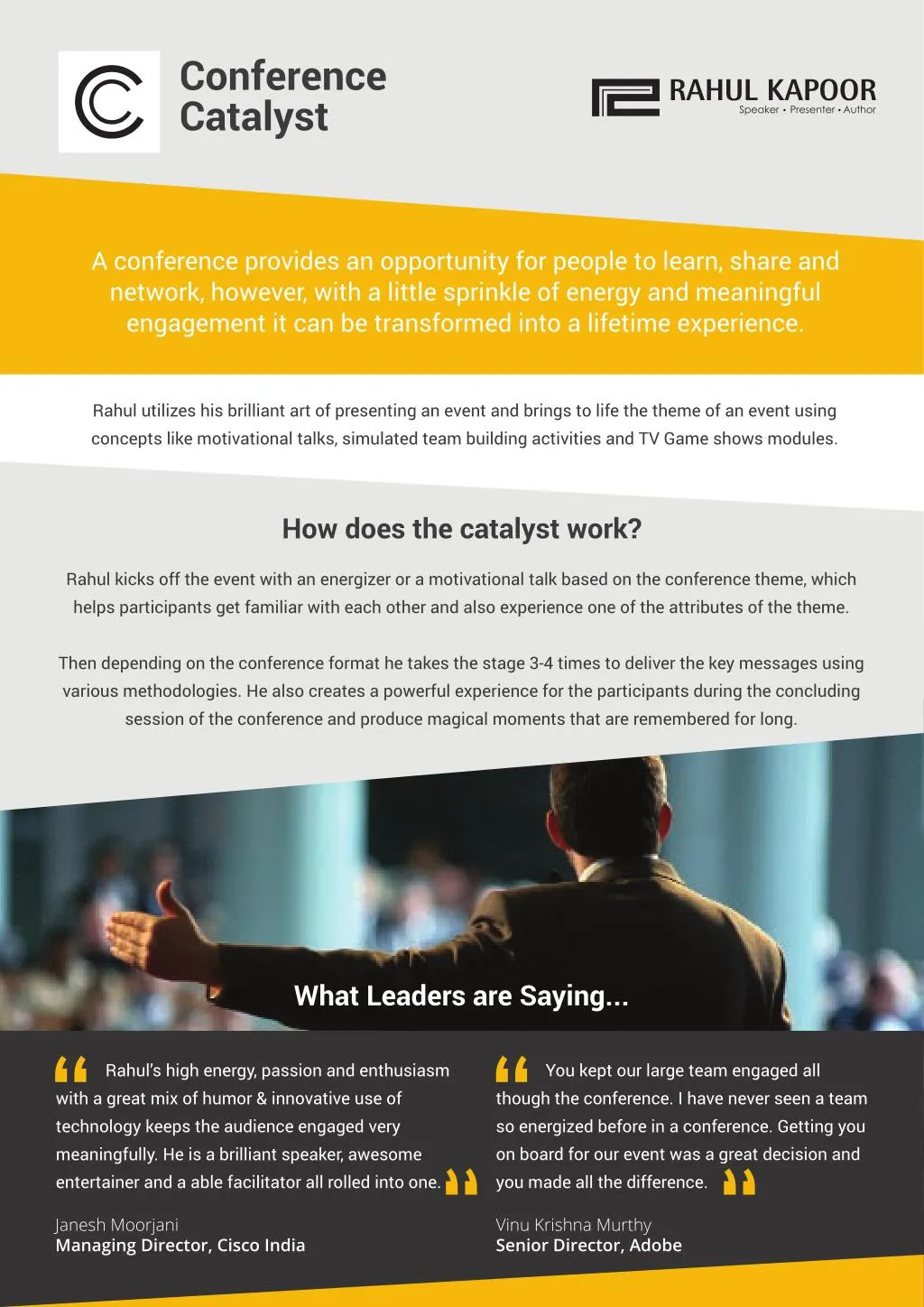 PPT Conference Catalyst Bangalore PowerPoint Presentation, free