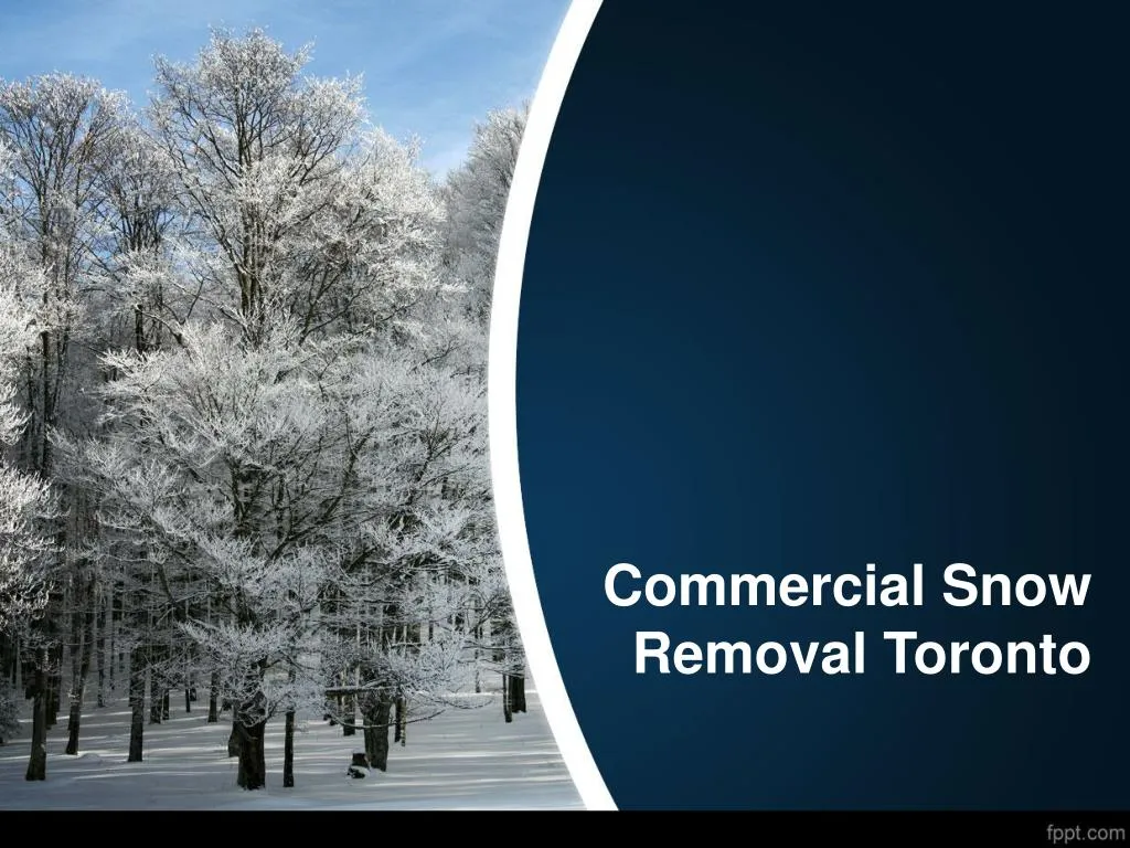 commercial snow removal toronto n.