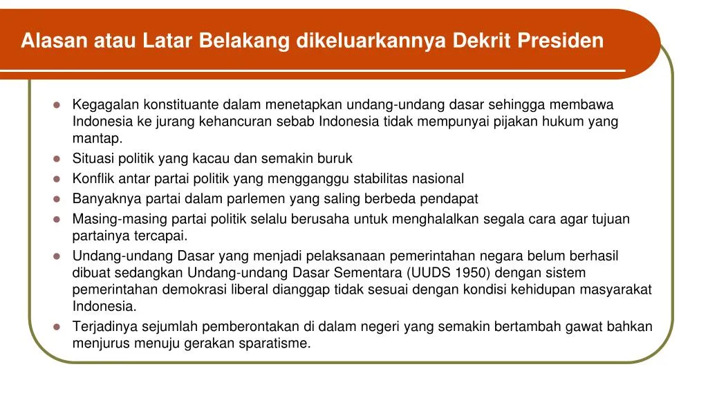 Ppt Dekrit Presiden Powerpoint Presentation Free Download Id 7307730