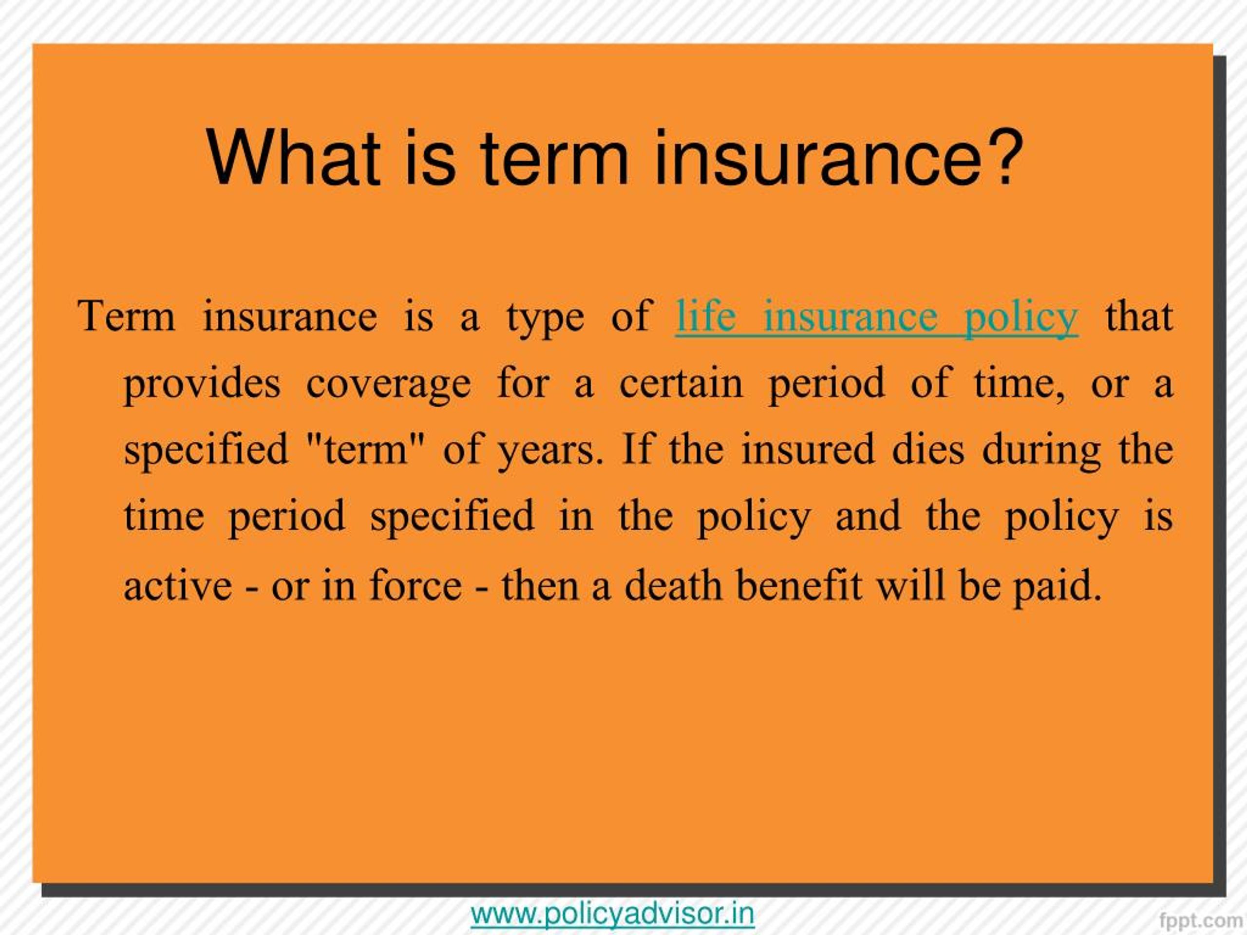 PPT - 5 Reasons Why Term Insurance Plans are a Must Have PowerPoint ...