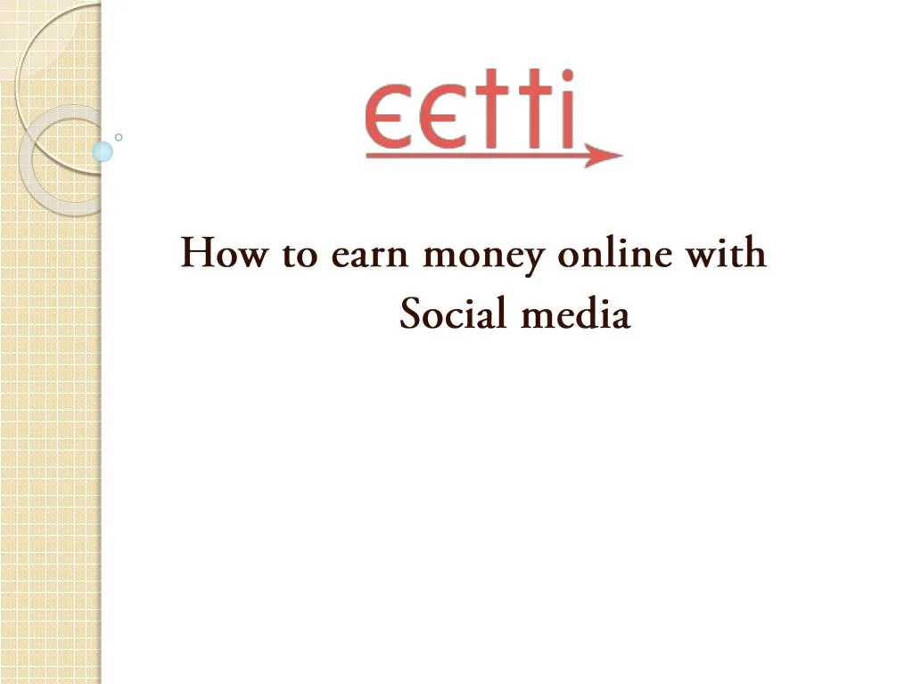 how to earn money online with social media n.