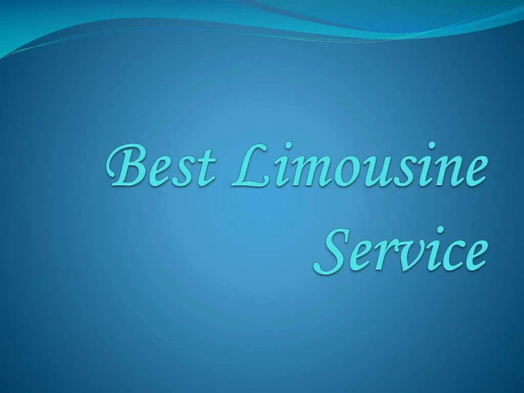 best limousine service n.