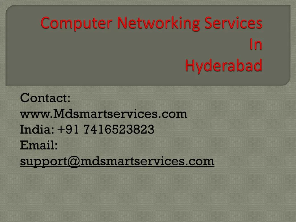 computer networking services in hyderabad n.