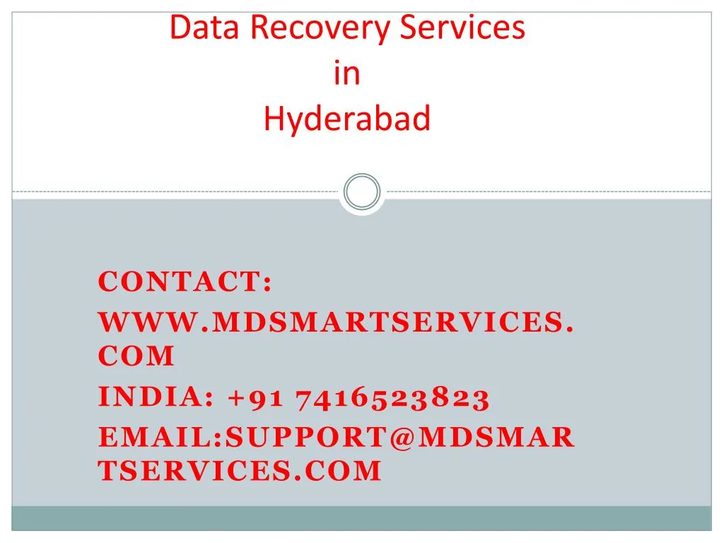 data recovery services in hyderabad n.