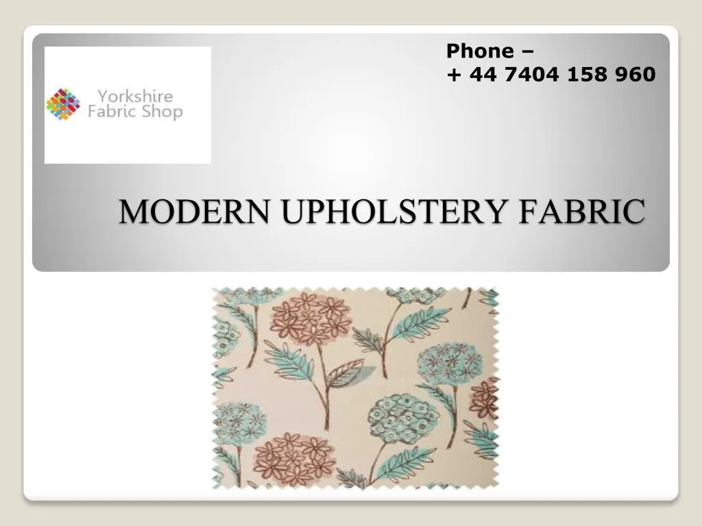 modern upholstery fabric n.