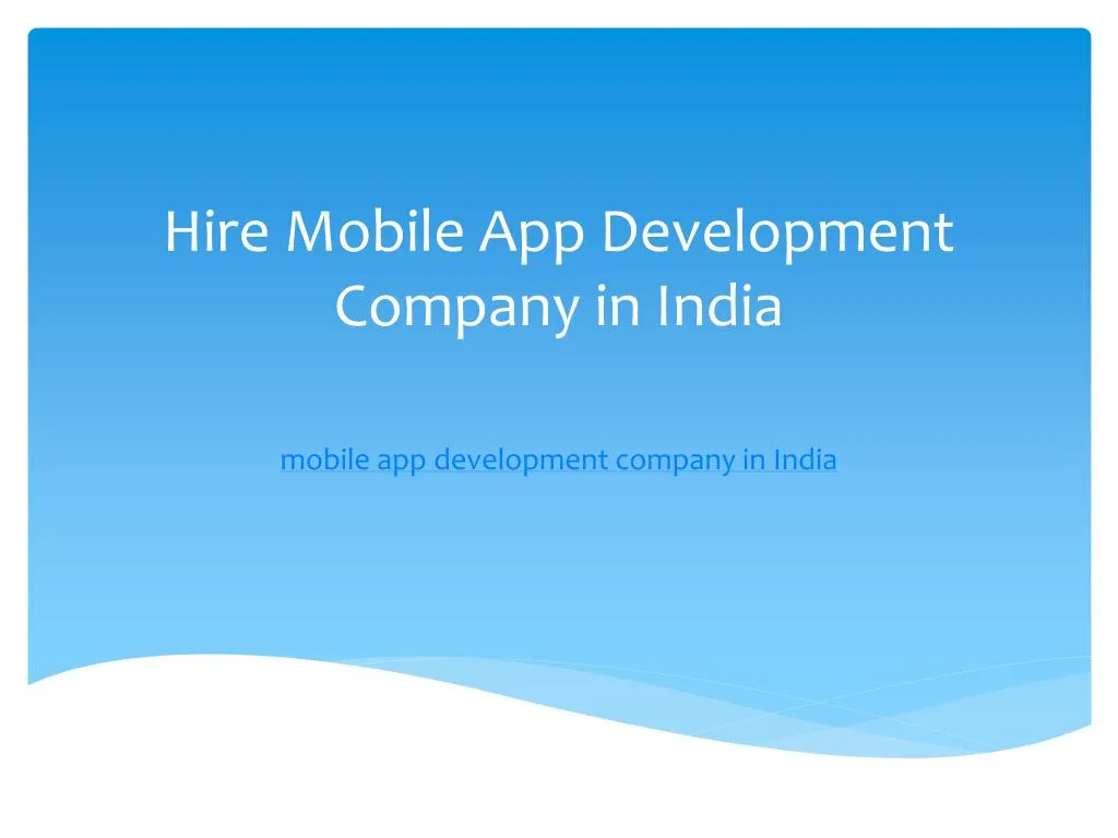 hire mobile app development company in india n.