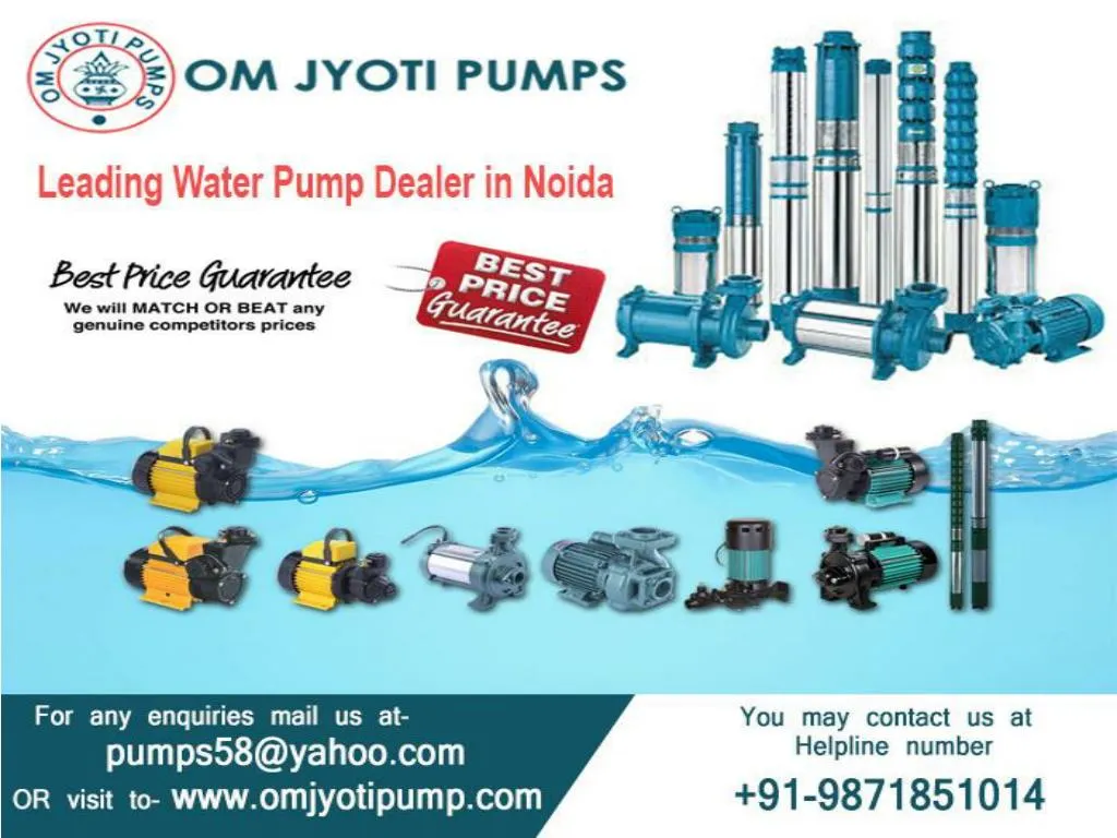 PPT Authorized Submersible pump dealers Noida Om jyoti pumps