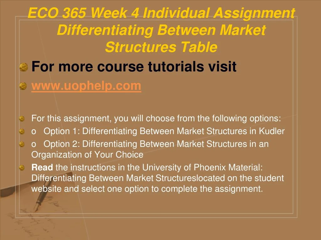 differentiating bewteen market structures differentiating bewteen market structures