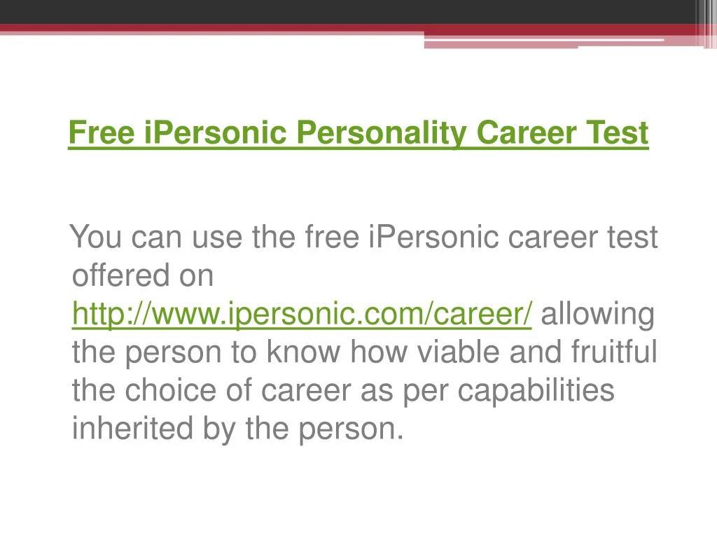 free online career assessment test