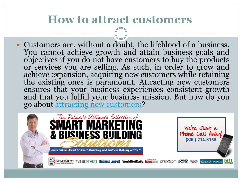 Ppt How To Attract Customers Powerpoint Presentation Free Download Id7311824 4975