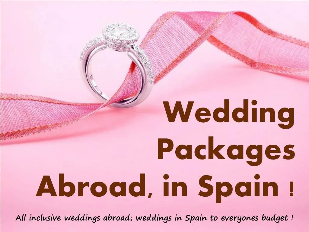 Ppt Wedding Packages Abroad Prices Powerpoint Presentation Free