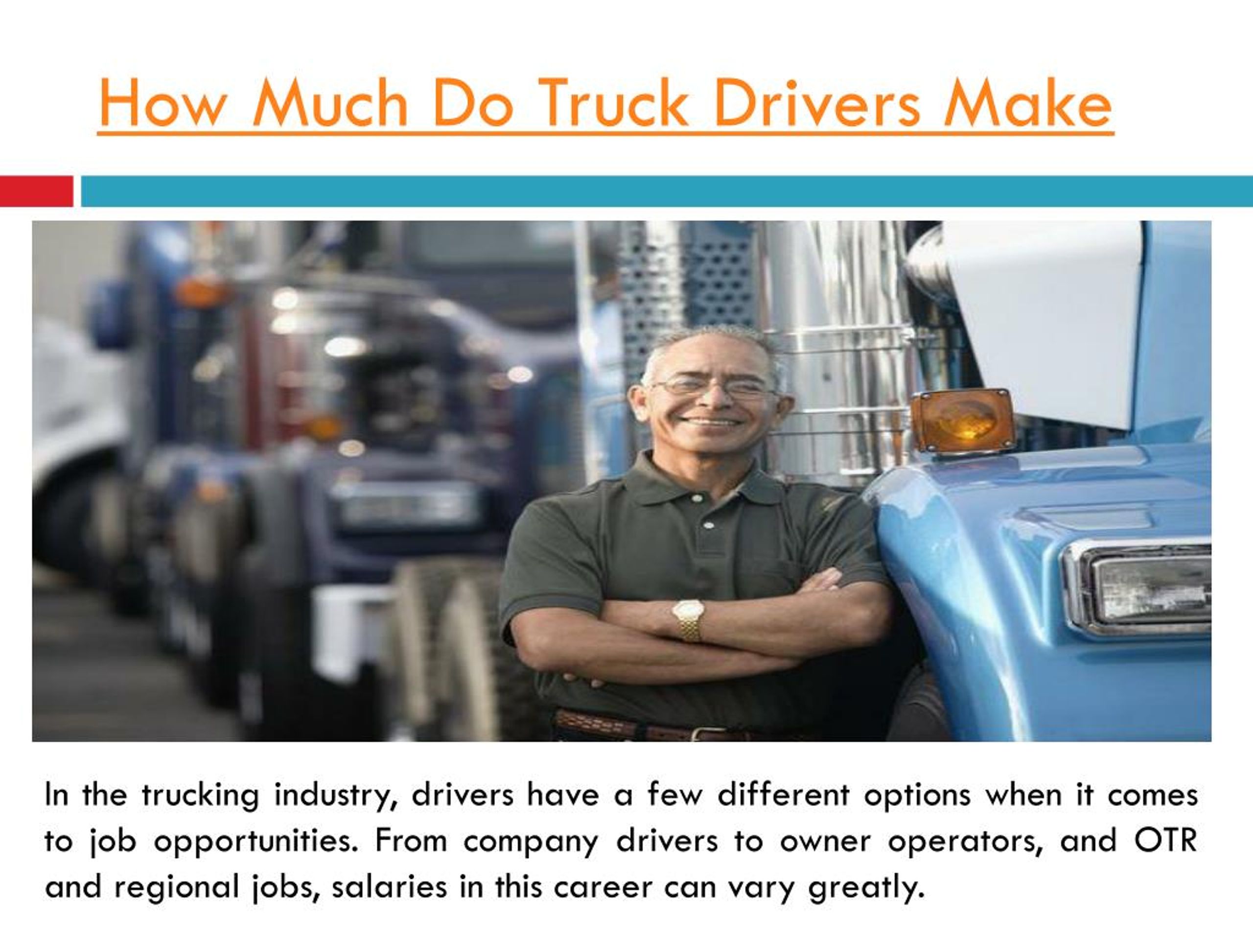 PPT - Annual Truck Driver Salary PowerPoint Presentation, free download ...