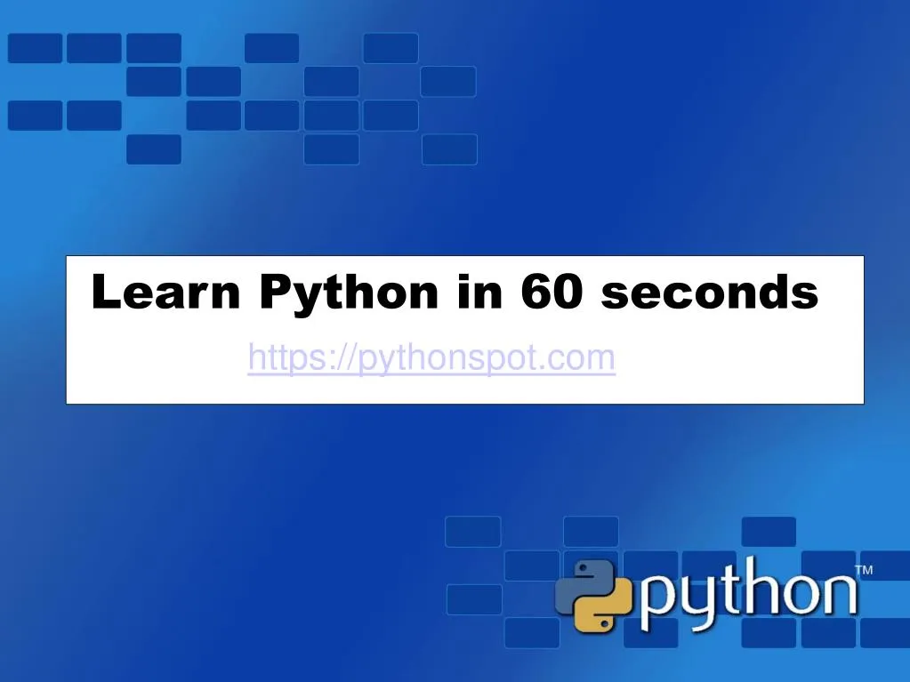 PPT - Learn Python Programming PowerPoint Presentation, free download ...