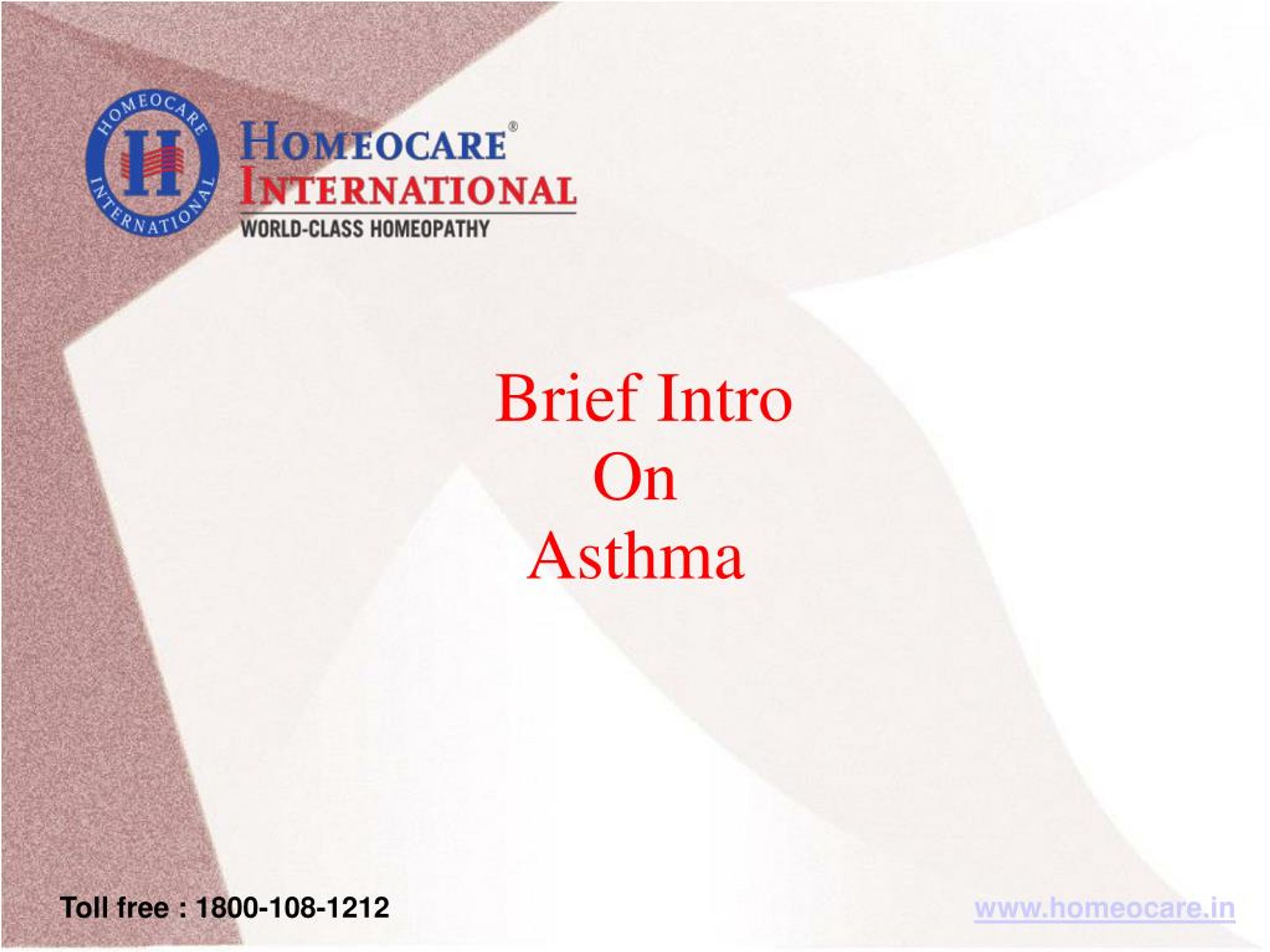 PPT - Homeopathy Treatment For Asthma PowerPoint Presentation, Free ...