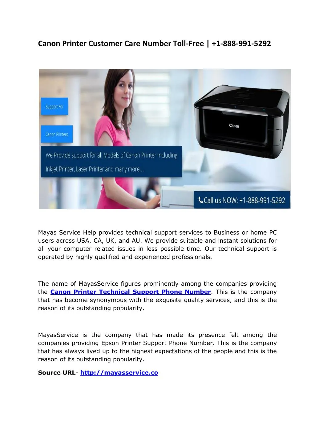 PPT Canon Printer Customer Care Number Toll Free 1 888 991 5292 PPT Canon Printer Customer Care Number Toll Free 1 888 991 5292