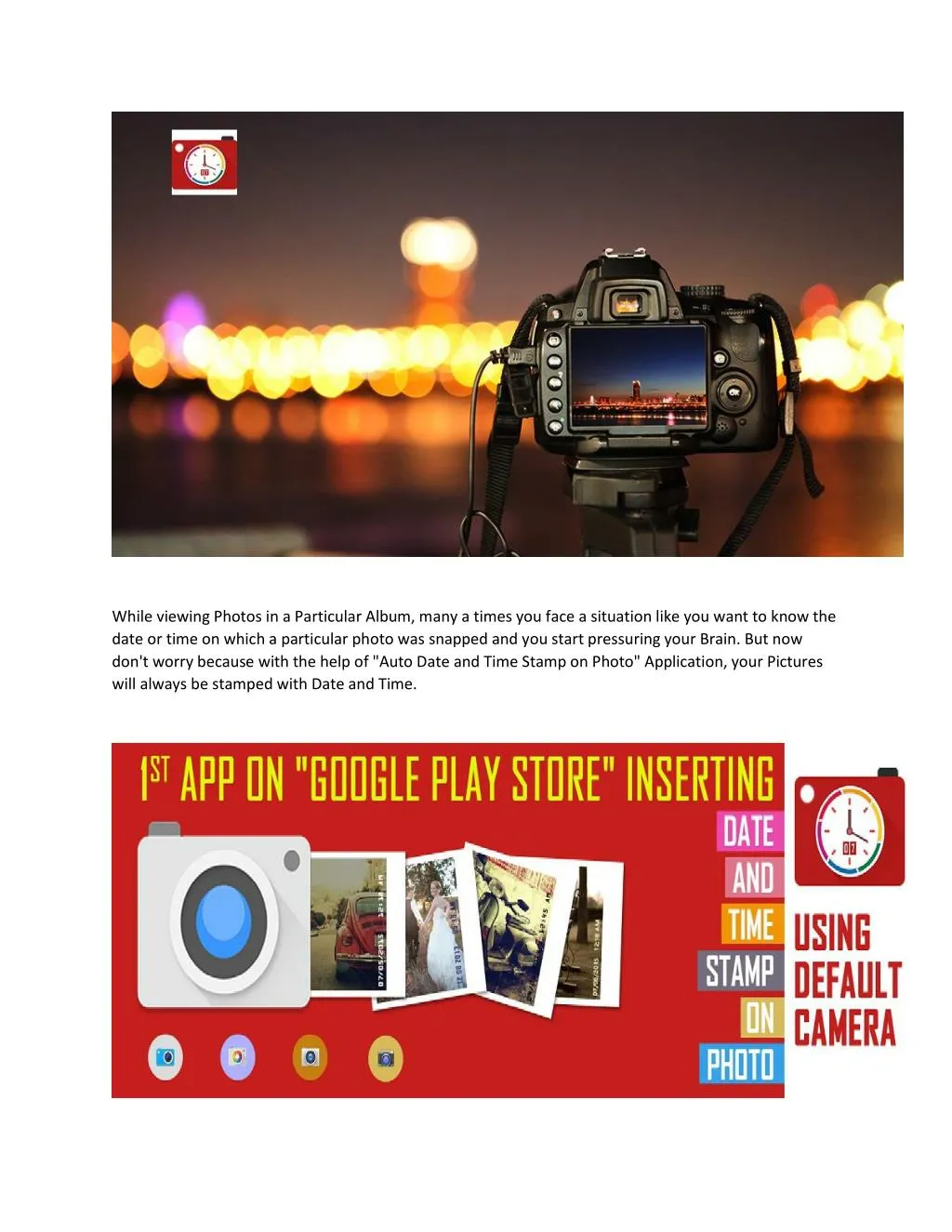 Ppt auto date and time stamp on photo powerpoint presentation free