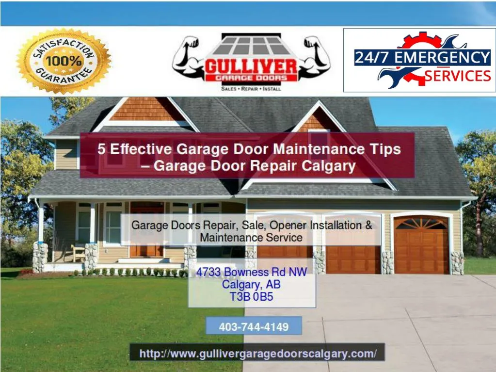 Ppt 5 Effective Garage Door Maintenance Tips Garage Door