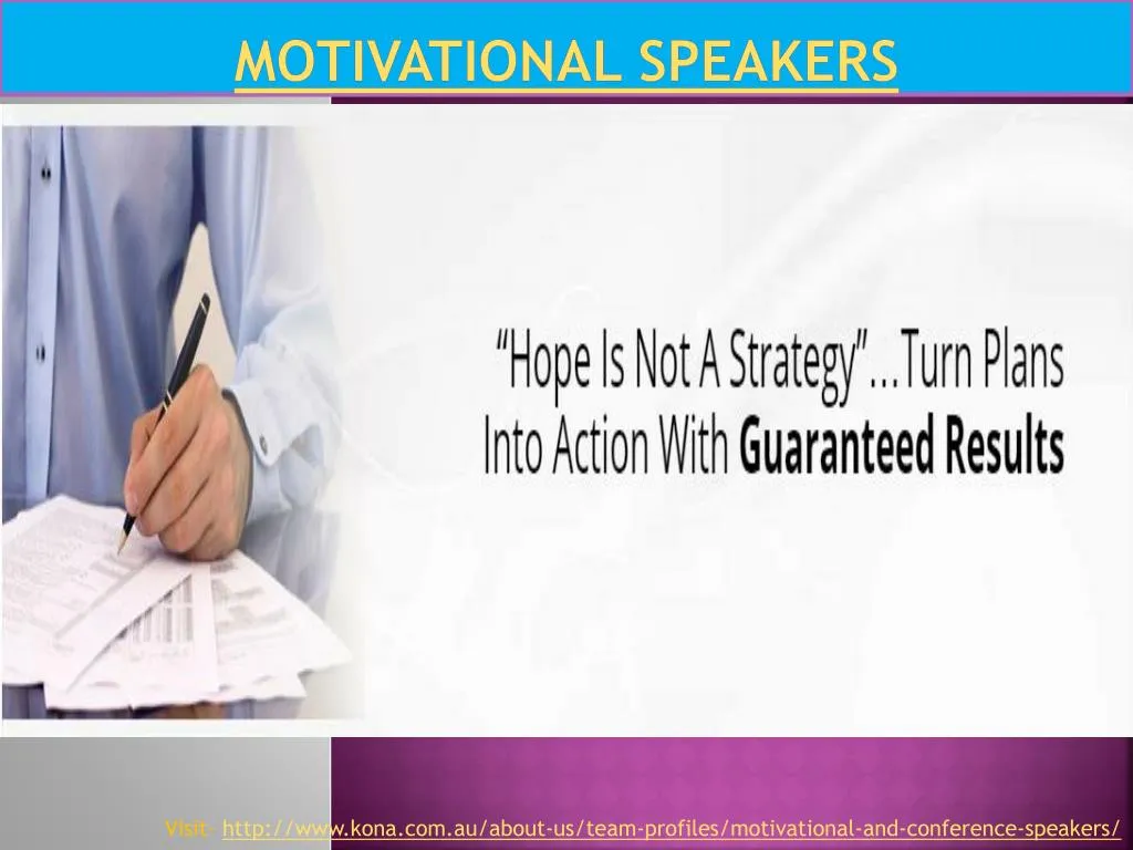 motivational speakers n.