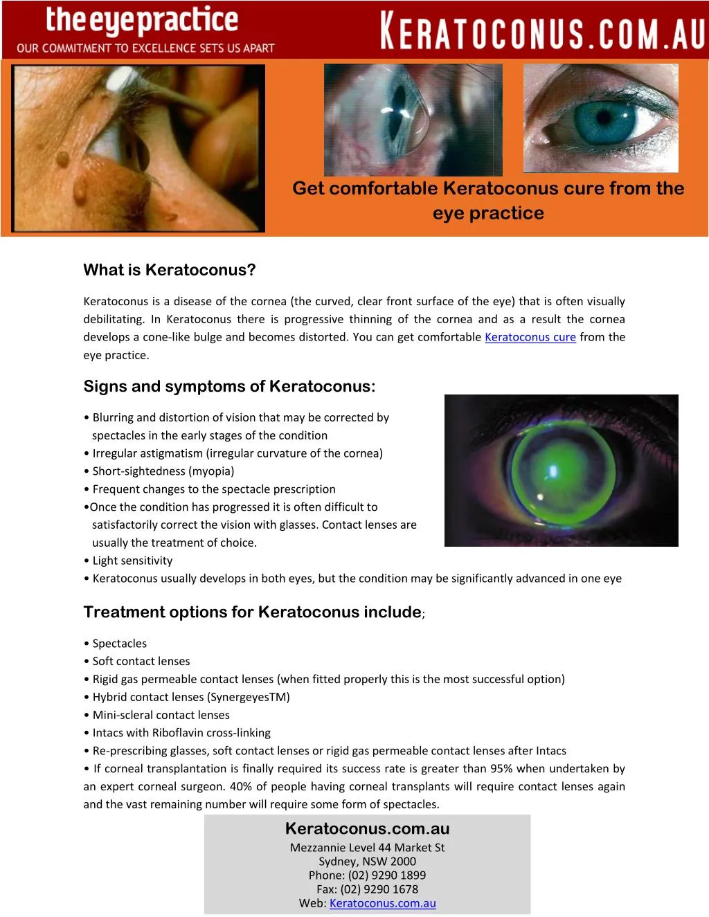 PPT Get comfortable Keratoconus cure from the eye