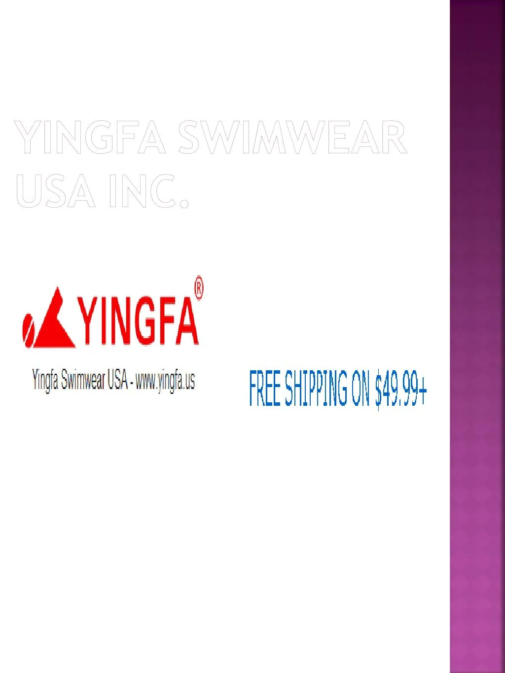 yingfa swimwear usa inc n.