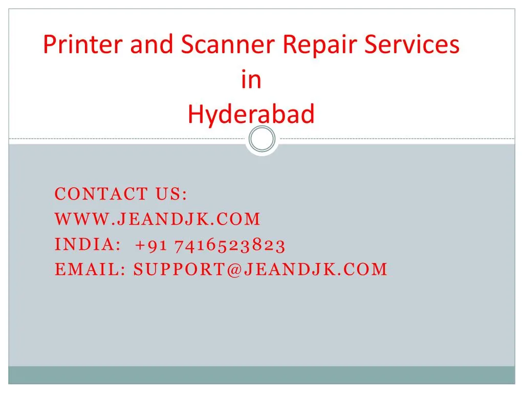 printer and scanner repair services in hyderabad n.