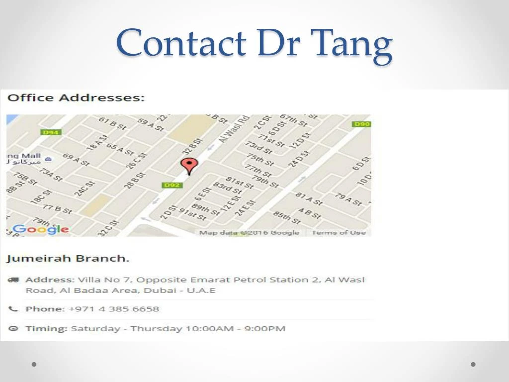 PPT Chinese Medical Clinic Center in Dubai UAE Dr Tang Acupuncture