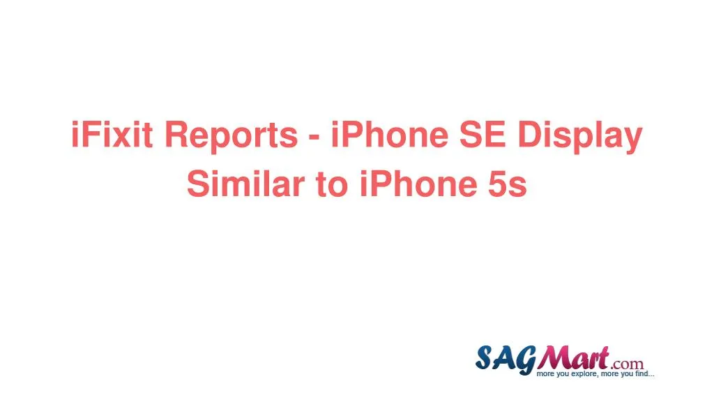 ifixit reports iphone se display similar to iphone 5s n.