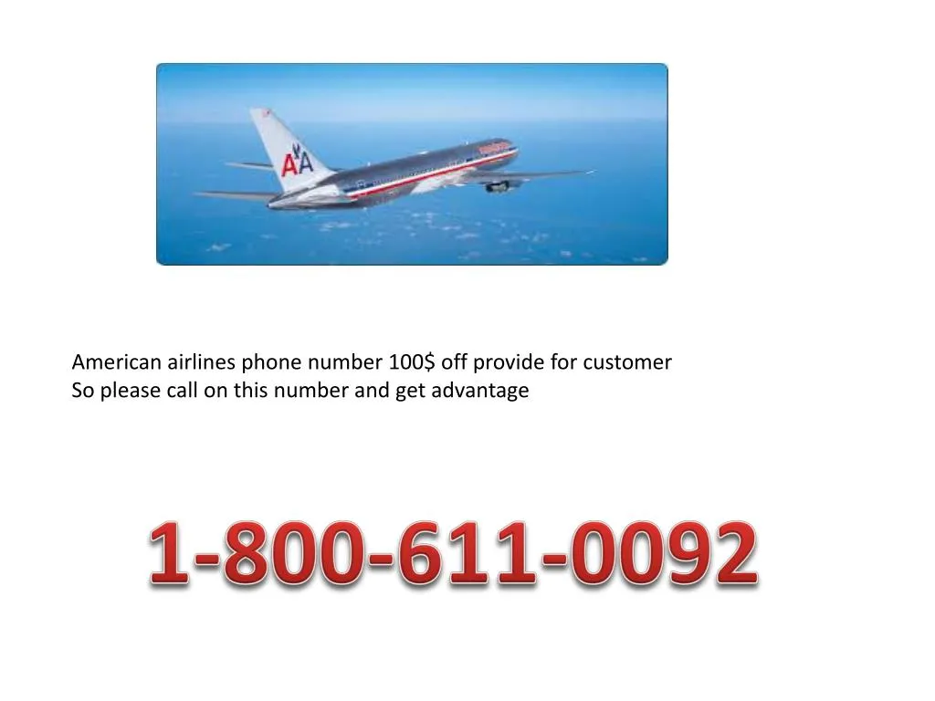 PPT American (((18006110092))) Airlines phone number for 100 off