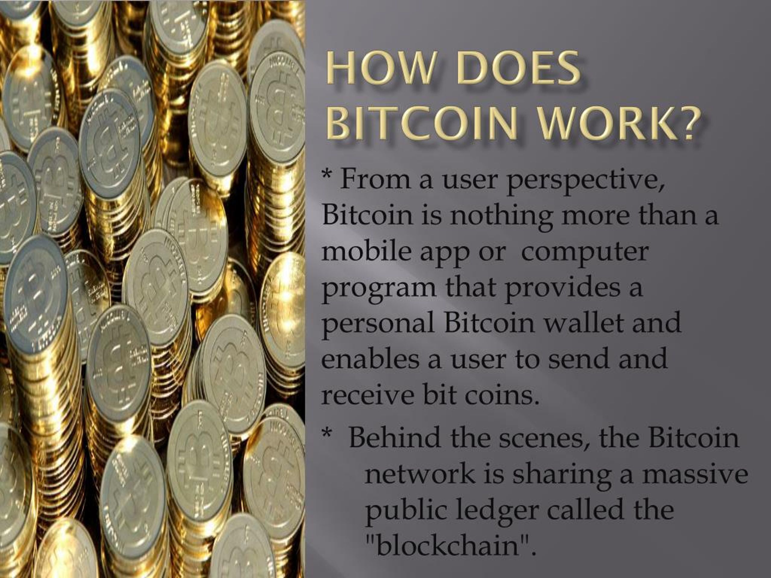 how bitcoin works ppt