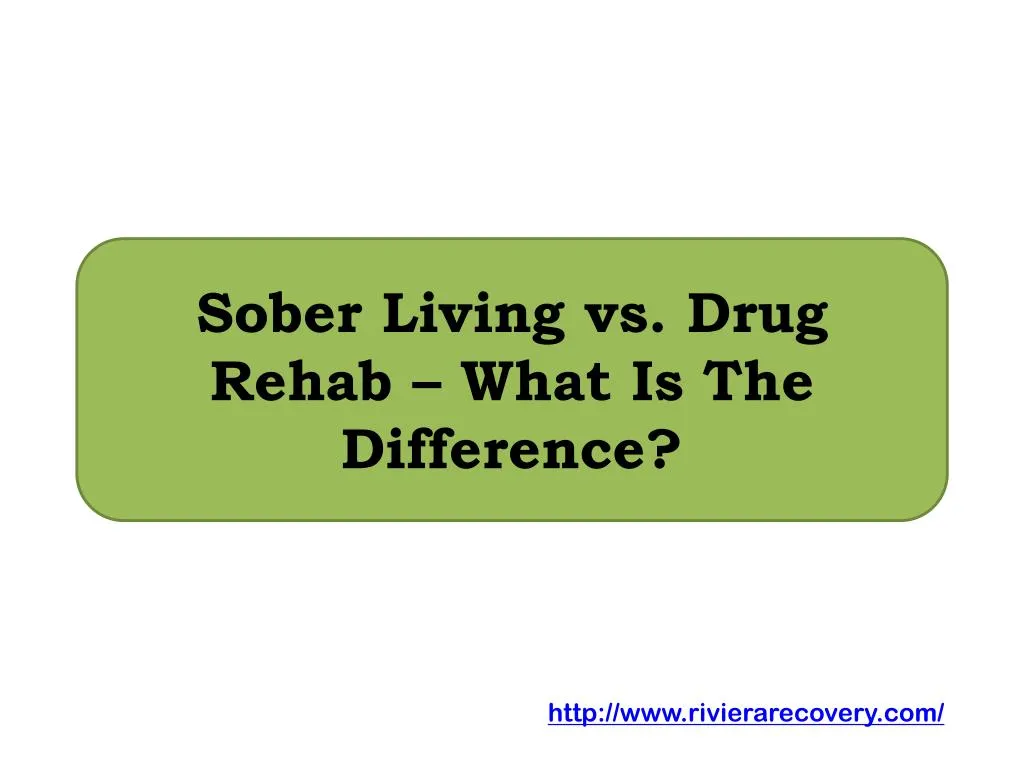 sober living vs drug rehab what is the difference n.