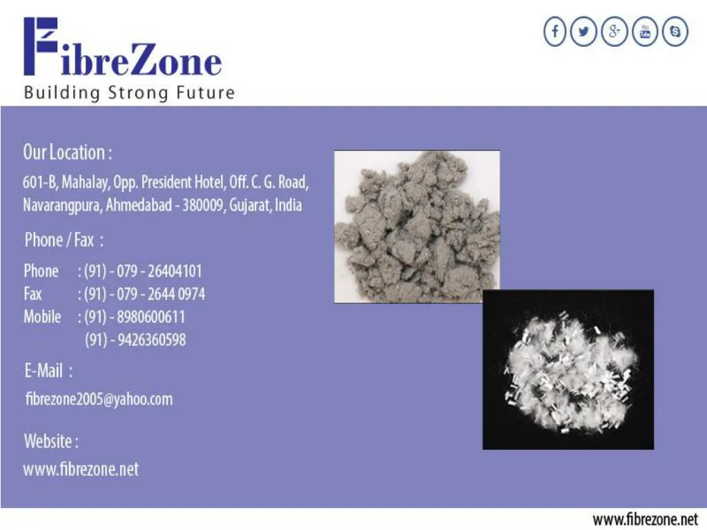 PPT Steel Fibre Manufacturers India, Stainless Steel Fibre PowerPoint