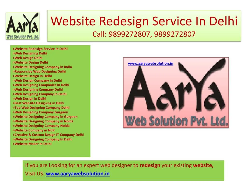 website redesign service in delhi call 9899272807 9899272807 n.