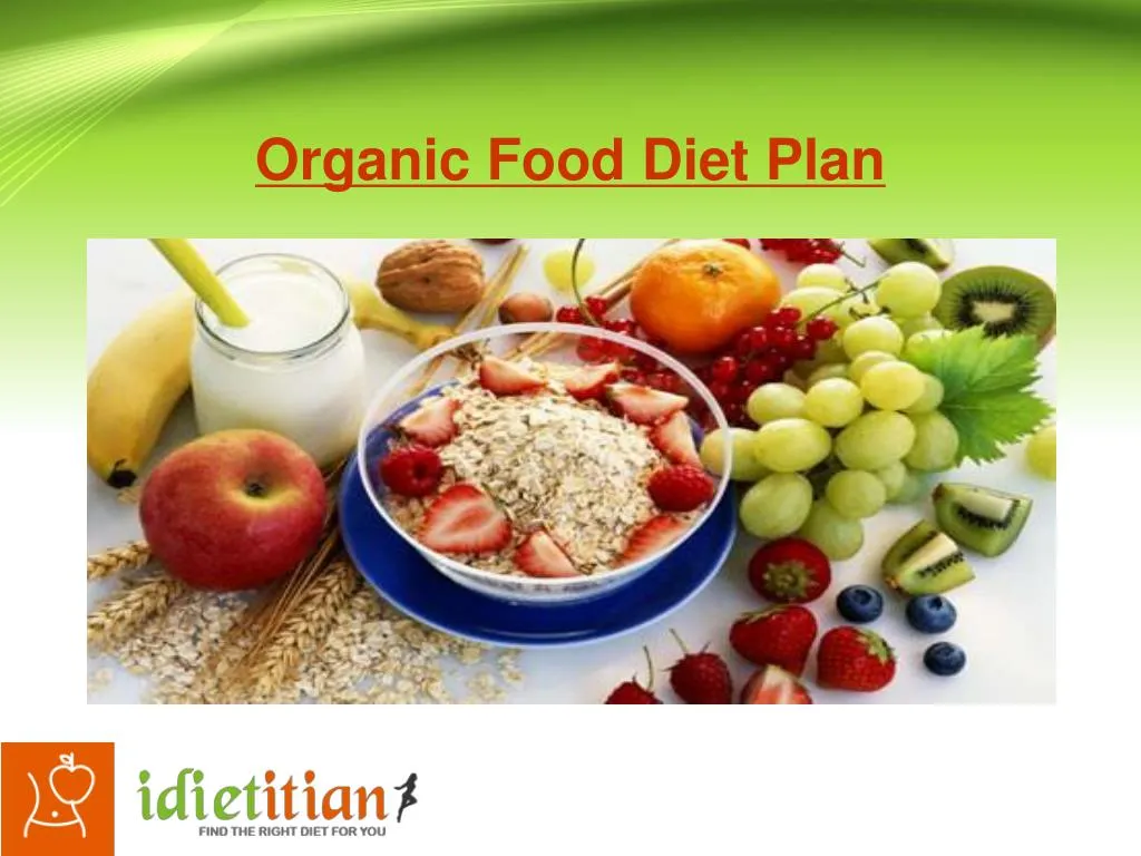 Organic Food Diet Plan Weight Loss