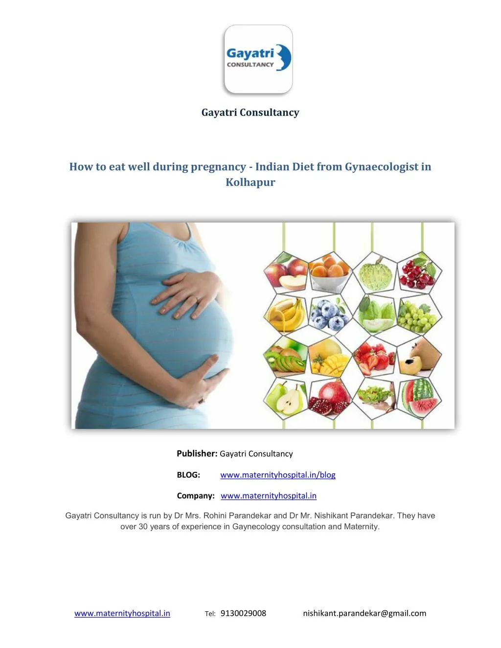 PPT - How to eat well during pregnancy - Indian Diet from Gynaecologist ...