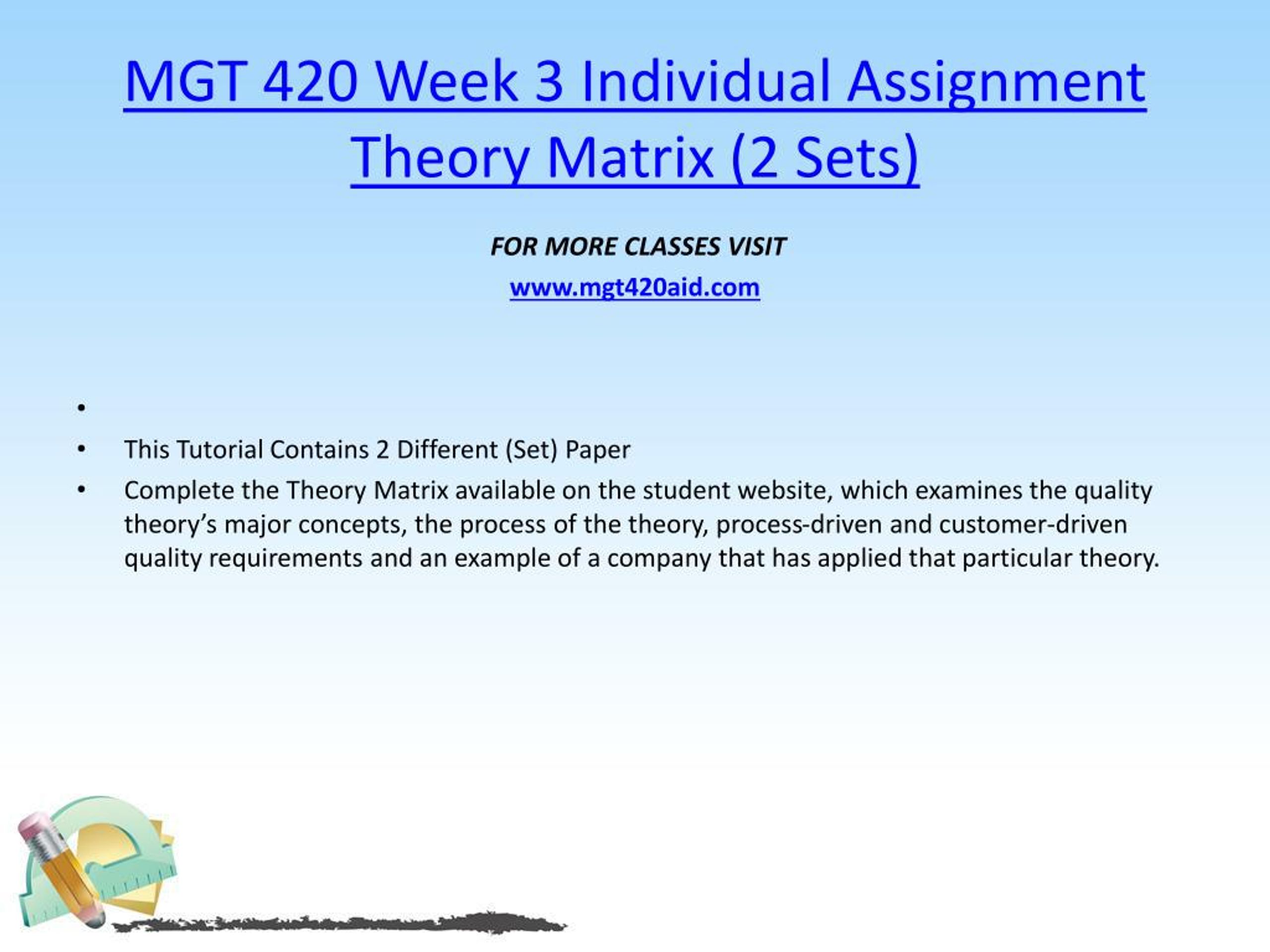 individual assignment mgt 420