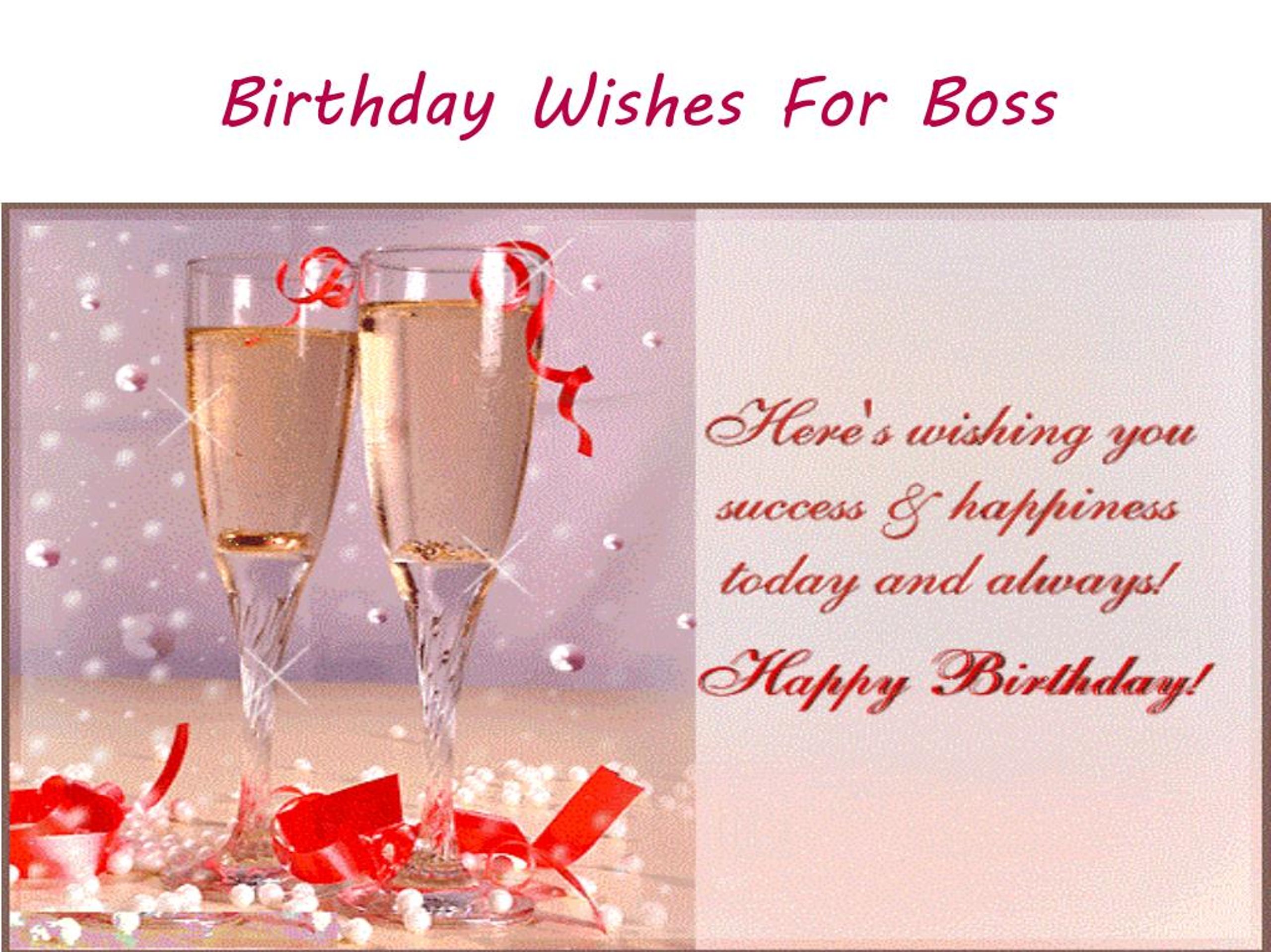 birthday greetings video presentation for boss