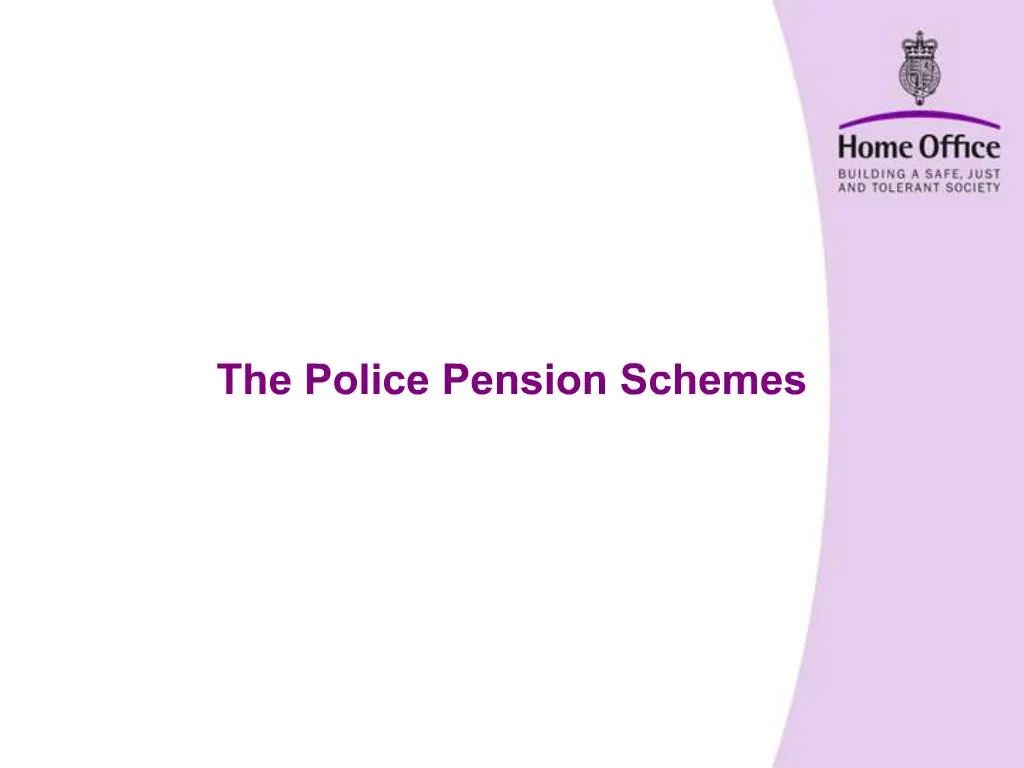 PPT The Police Pension Schemes PowerPoint Presentation, free download